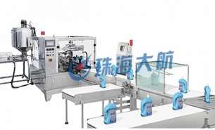 日化行業--洗衣液流水線自動計量檢重機設備方案